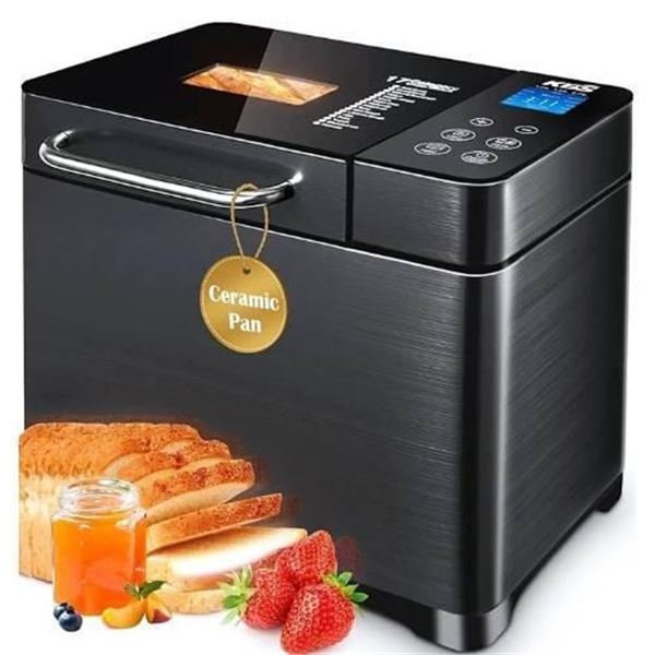 KBS MBF-011 Bread Maker with 17 Programs and Non-Stick Ceramic Pan