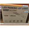 Image 2 : 150W LED Parking Lot Light with Photocell, 3-Pack, IP65 Rated