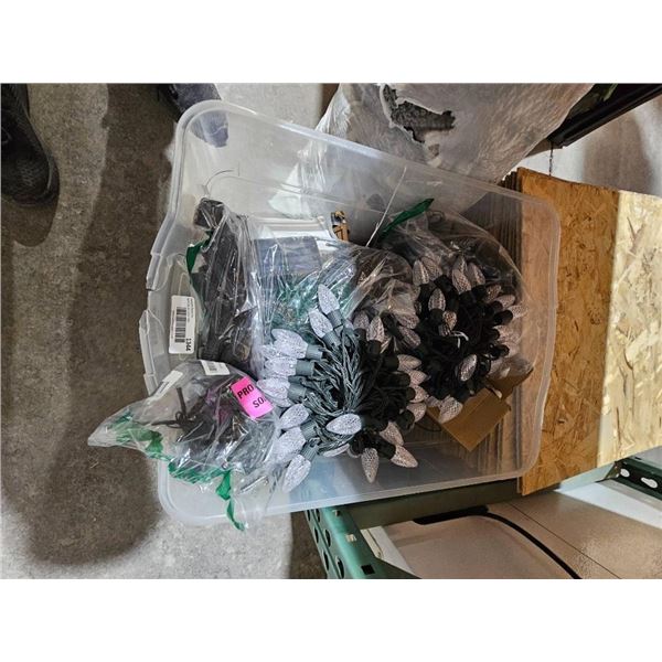 Lot of Assorted String Lights, Solar and Electric