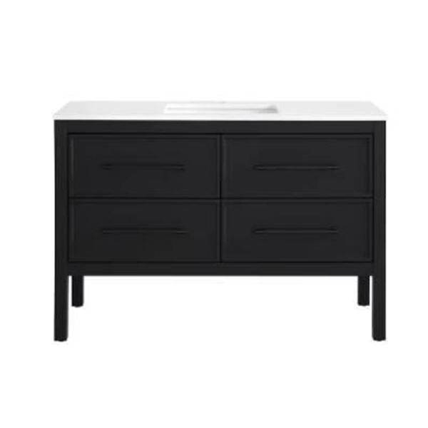 Home Decorators Collection Vistara 48 in. Vanity Combo, Black Noir Finish