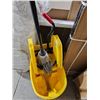 Image 3 : Yellow Rubbermaid Wave Break Mop Bucket With Wringer and Mop Included