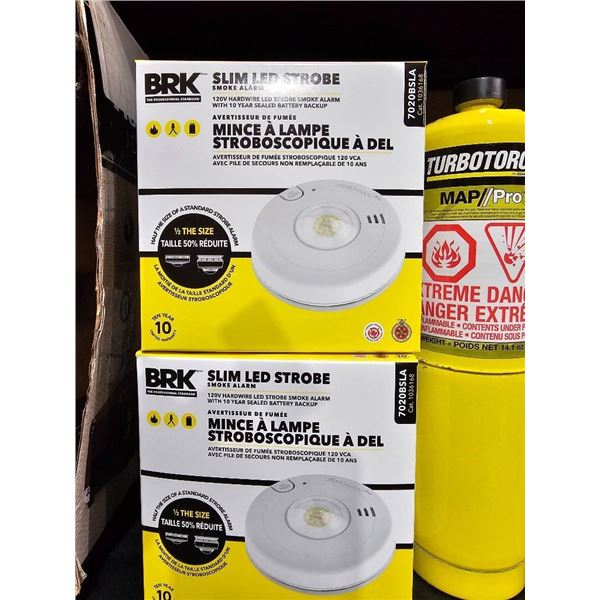 Lot of 2  BRK Slim LED Strobe Model 770SSLA Smoke Alarms