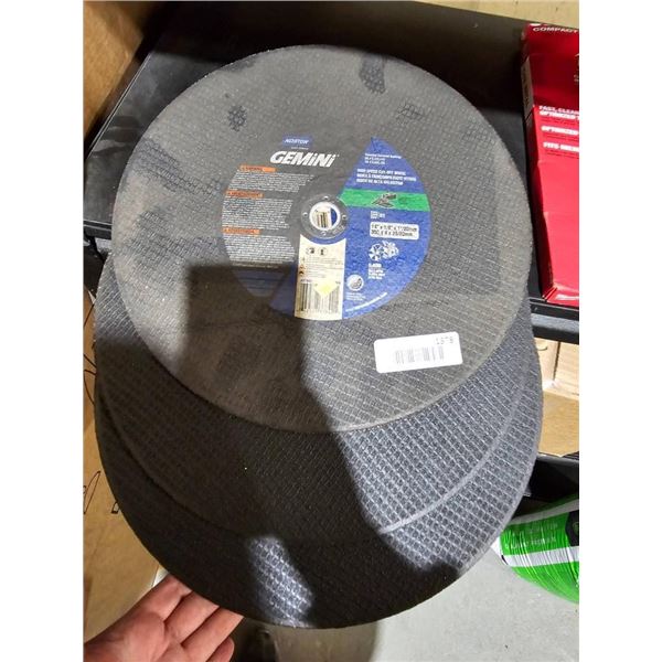 Lot of 3 Norton Gemini 14 Inch Cut-Off Wheel – High Speed