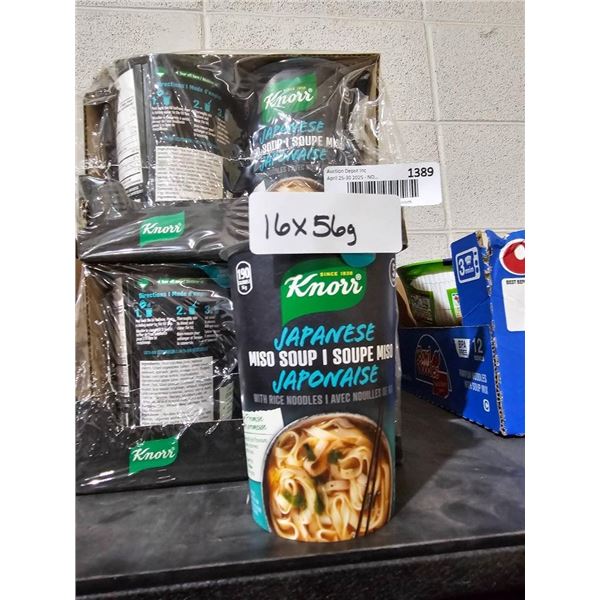 Knorr Japanese Miso Soup Cups 16x56g with Noodle Content