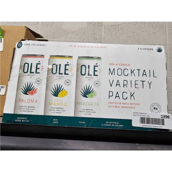 Ole Non-Alcoholic Mocktail Variety Pack with 15 Cans
