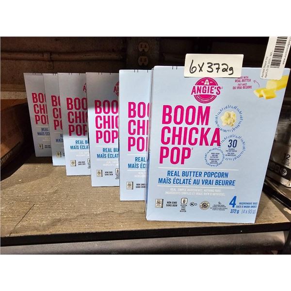 Angie’s Boom Chicka Pop Real Butter Popcorn, 4 Bags Per Unit