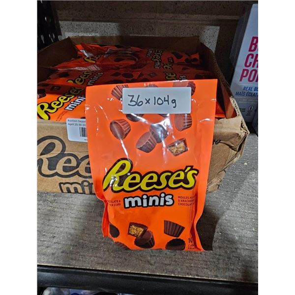 Reese’s Minis Bulk Pack, 36 Bags of 104g Each
