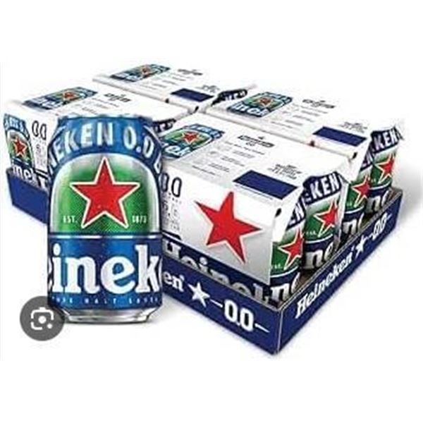 Heineken 0.0 Non-Alcoholic Beer 24x330ml Cans