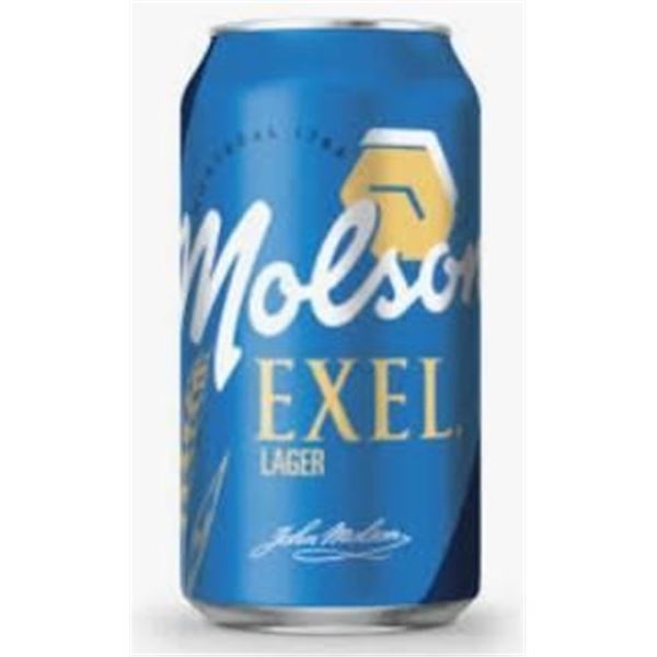 Molson Exel Non-Alcoholic Lager Beer 24 x 355ml Cans