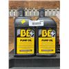 Image 1 : Lot of 2 BE Pump Oil 1-Liter Bottles