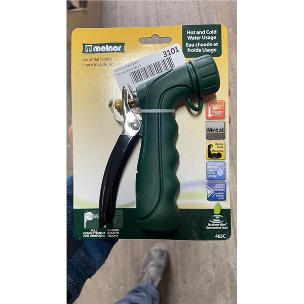 Melnor Hot And Cold Water Usage Garden Hose Nozzle And Spray Tool