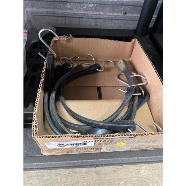 Lot of Metal Hook Hanging Bungee Straps – Assorted Sizes