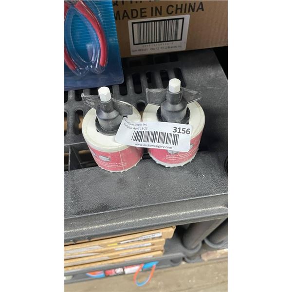 Two Bi-Metal Hole Saws With Arbor and Pilot Drill Bits