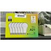 Image 1 : Set of 6 LED 19W A21 Light Bulbs, 2300 lm Output