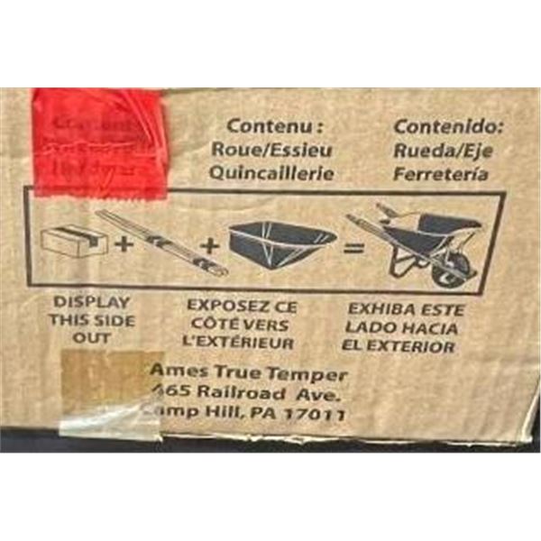 Replacement Wheelbarrow Tire with Handles and Accessories Kit