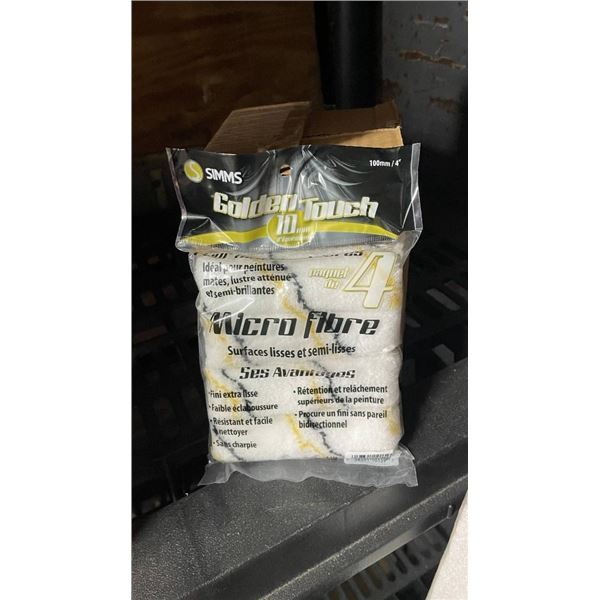 Simms Golden Touch Micro Fibre 10 mm Paint Rollers, Pack of 4