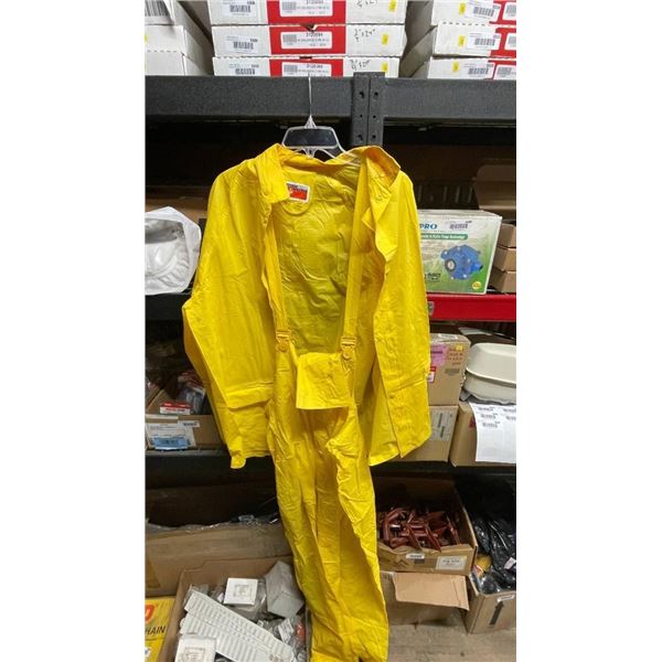 Storm Master Yellow Waterproof PVC Work Suit, Reg No. CA01289, Made in China
