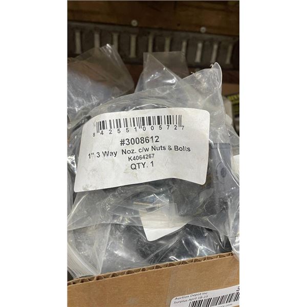 1 Inch 3-Way Nozzle Clamp with Nuts and Bolts, Model KA084267