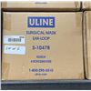 Image 2 : Uline Surgical Mask Ear-Loop S-10478 Lot of 6 Cases