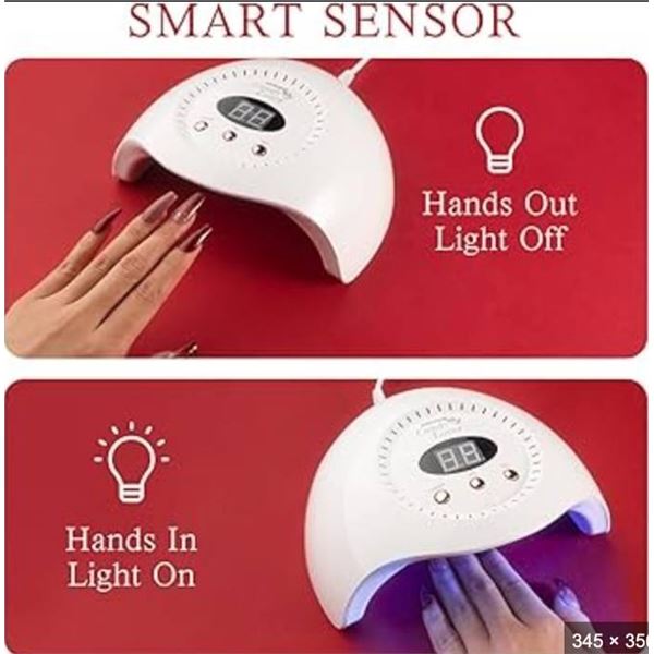 2-In-1 UV LED Nail Lamp With 72W Power Output