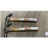 Image 1 : 16 Oz Claw Hammers with Wood Handle – Lot of 2