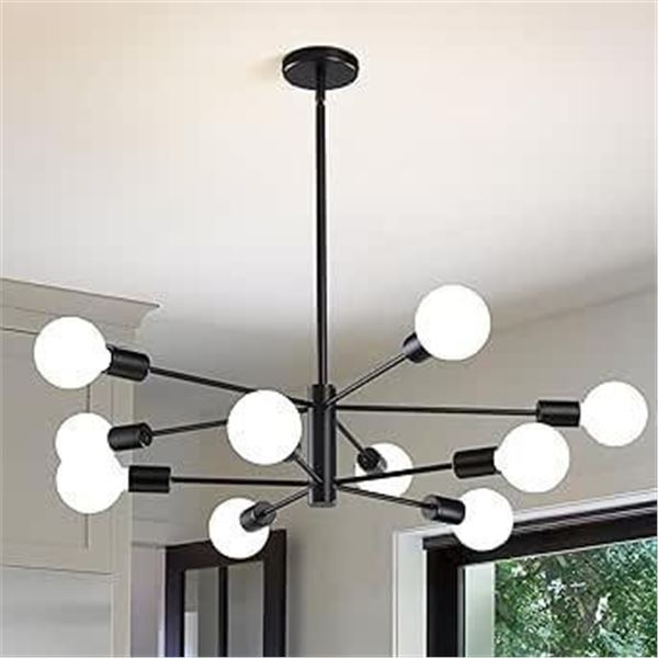 AUHEGN Modern Sputnik Chandelier Lighting Fixture for Living Room