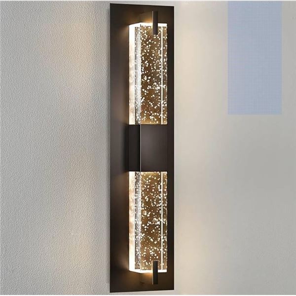Woshitu LED Wall Lamp Model X303KY14W with Black Finish