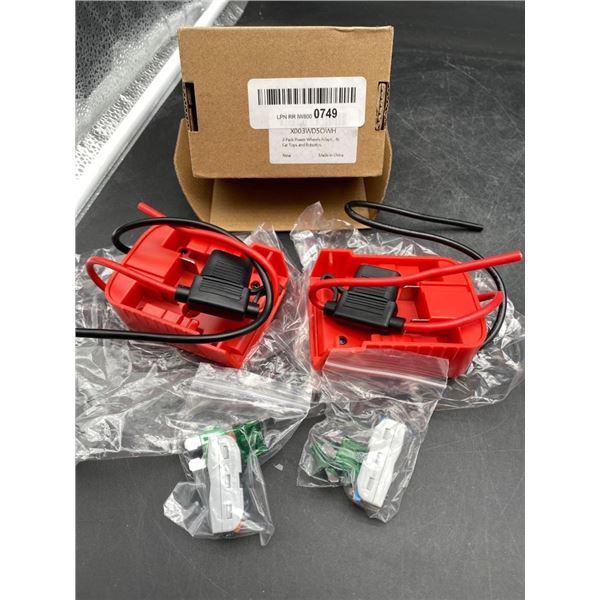 2-Pack Power Wheels Adapters for RC Car Toys and Robotics