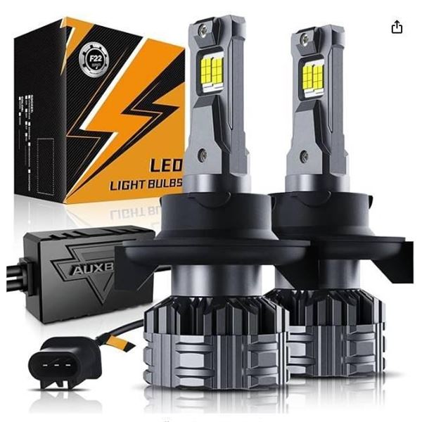 Auxbeam F22 Series LED Light Bulbs, Model GD001960, 2-Pack