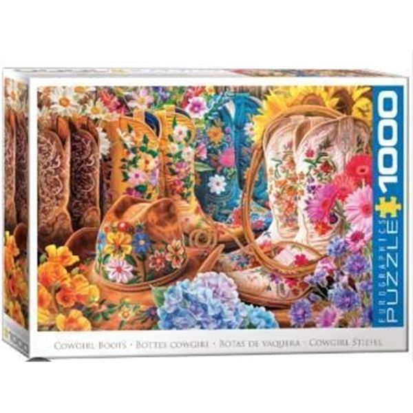 Eurographics 1000-Piece Puzzle – Cowgirl Boots Design