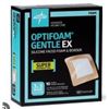 Image 1 : Medline Optifoam Gentle EX Silicone Foam Dressing 10- 4″×4″ Square Bandages