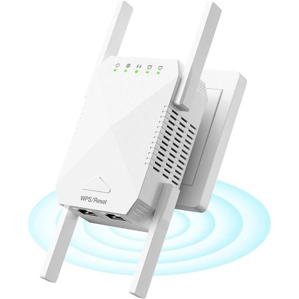 Edtiske Dual Band WiFi Extender with 1200Mbps Speed Support