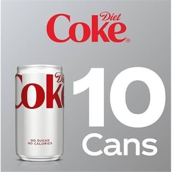 Diet Coke Mini Cans, 10-Pack, 7.5 fl oz Each