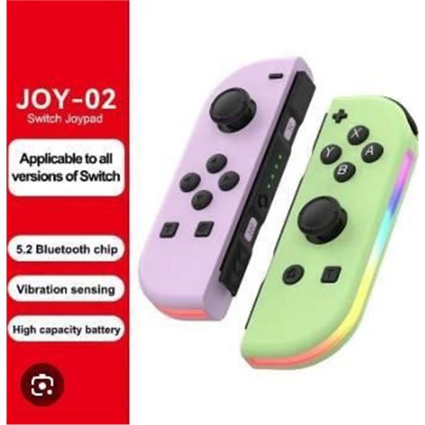 J-C Pad (L/R) Wireless Controllers for N-SL – Purple and Green
