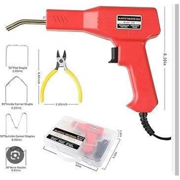 Plastic Welder Kit With Accessories and Carrying Case