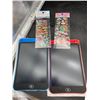 Image 4 : Red & Blue 8.5-Inch LCD Writing Tablet 2-Pack with Stylus and Stickers