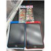 Image 4 : Red & Blue 8.5-Inch LCD Writing Tablets, 2-Pack with Styluses and Stickers
