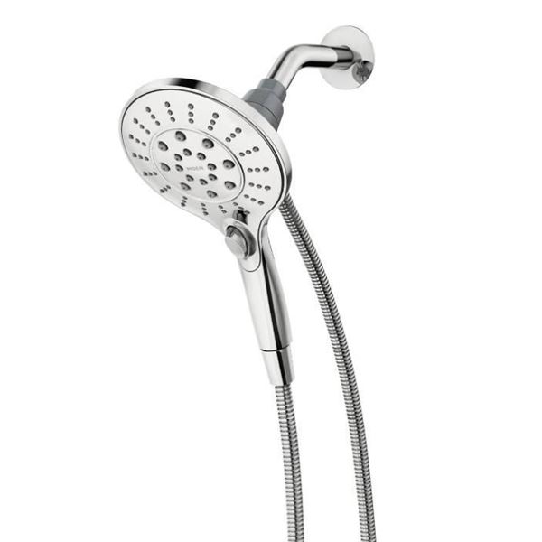 Moen 26112 Magnetix Handheld Shower Head Featuring Magnetic Holder Technology, 6 High Pressure Funct
