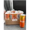 Image 2 : Lot of 12 Zevia Orange Zero Sugar Soda 355ml Cans