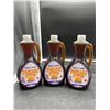 Image 1 : Set of 3 Nutty Club Pancake Syrup Bottles – 750ml Each