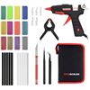 Image 1 : Mini Glue Gun Kit, 30W Hot Melt Glue Gun with 70 Pcs Colorful Glue Sticks, Spring Clamp, Hobby Knife