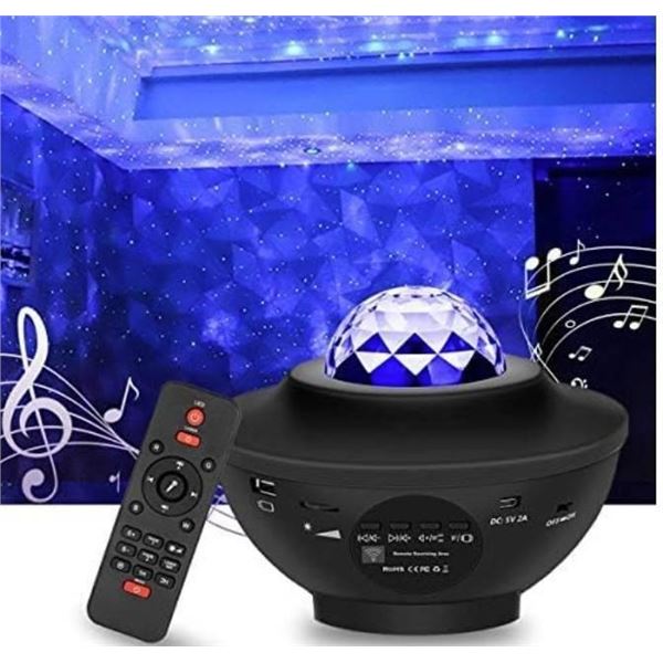 Smart Night Light Projector with Remote Control, Multi-Mode LED Display