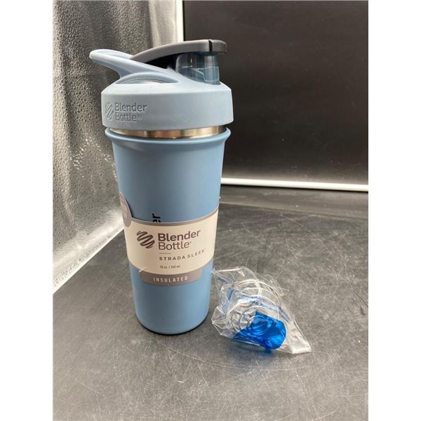 BlenderBottle Stainless Steel Insulated Shaker Bottle, 26 oz, Blue