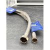 Image 3 : Everflow 16-inch Flexible Braided Stainless Steel Water Supply Line, 3/8 Comp x 1/2 IPS Lot of 2