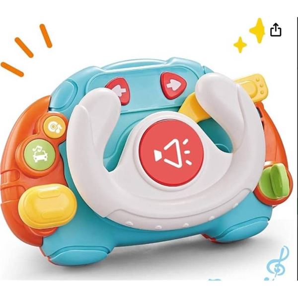 Baby Montessori Sensory Learning Travel Activities Toys with Sound Light – Baby Steering Wh