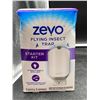 Image 1 : Zevo Flying Insect Trap, Fly Trap Captures Houseflies, Fruit Flies, and Gnats (1 Plug-in Base + 1 Ca