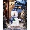 Image 1 : Pasapair 2FT Pre-Lit Pop-Up Snowman – Outdoor Christmas Decoration with Built-in 45 LED Lig
