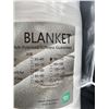 Image 3 : Korbliss Blanket, 90×102 Inches, Ivory White, 100% Polyester