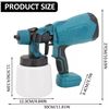 Image 1 : Cordless Portable Spray Gun with Brushless Motor **Battery Not Included**
