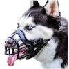 Image 1 : BARKLESS Dog Muzzle, Basket Muzzle Anti Biting Chewing, Sturdy Lightweight Cage Mouth Cover Allows P